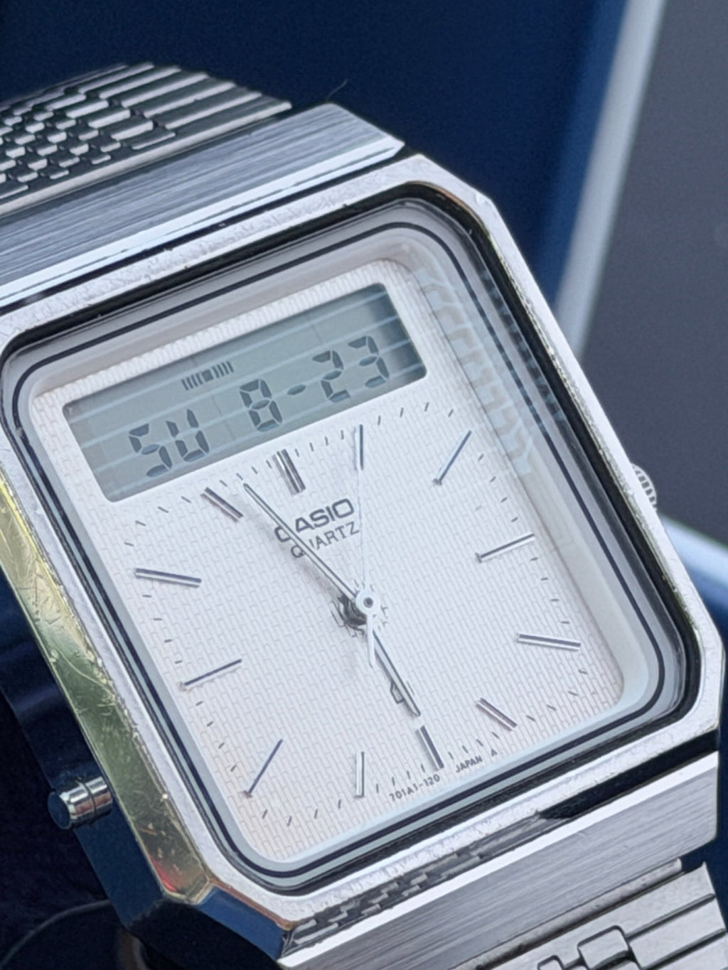 Casio AT-550 "Janus" legendary touchscreen calculator watch Japan 1984 - VINDIGI