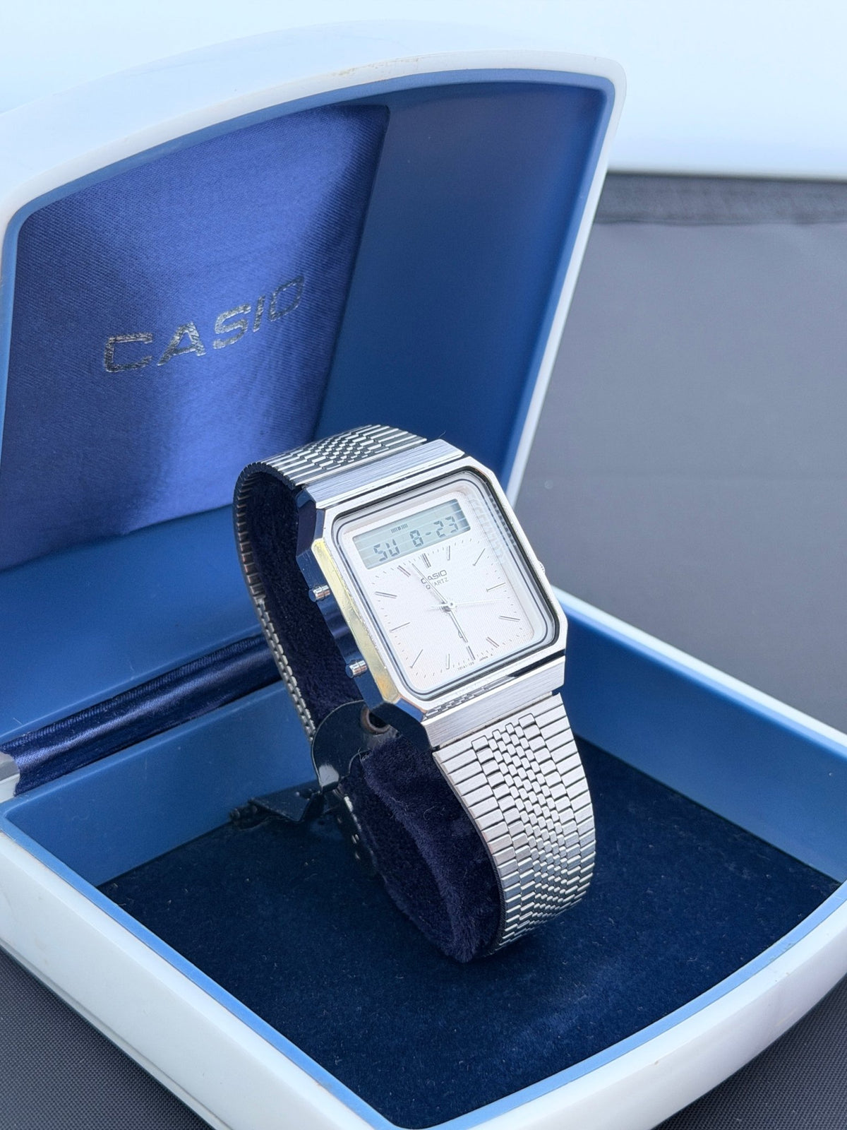Casio AT-550 "Janus" legendary touchscreen calculator watch Japan 1984 - VINDIGI