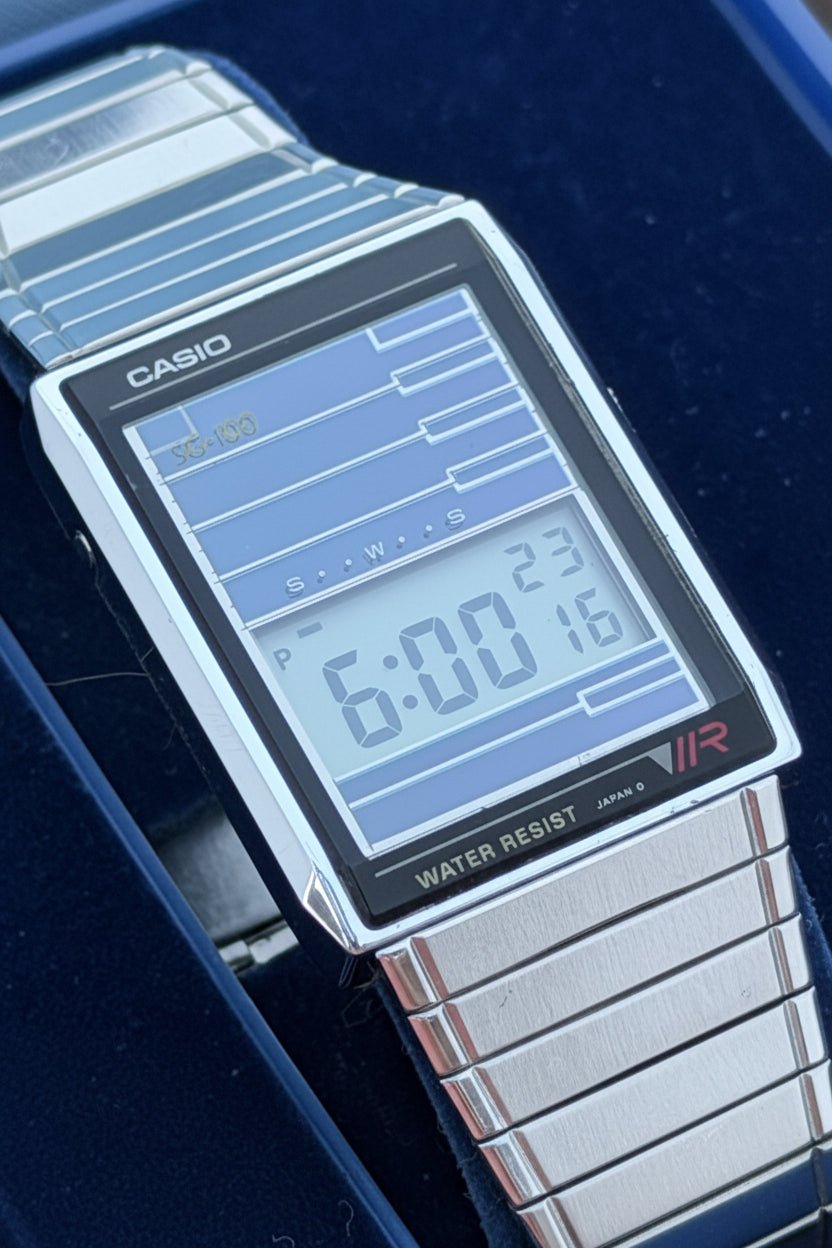 Casio SG-100 Solar Watch Japan 1985 ULTRA RARE COLLECTORS PIECE - VINDIGI