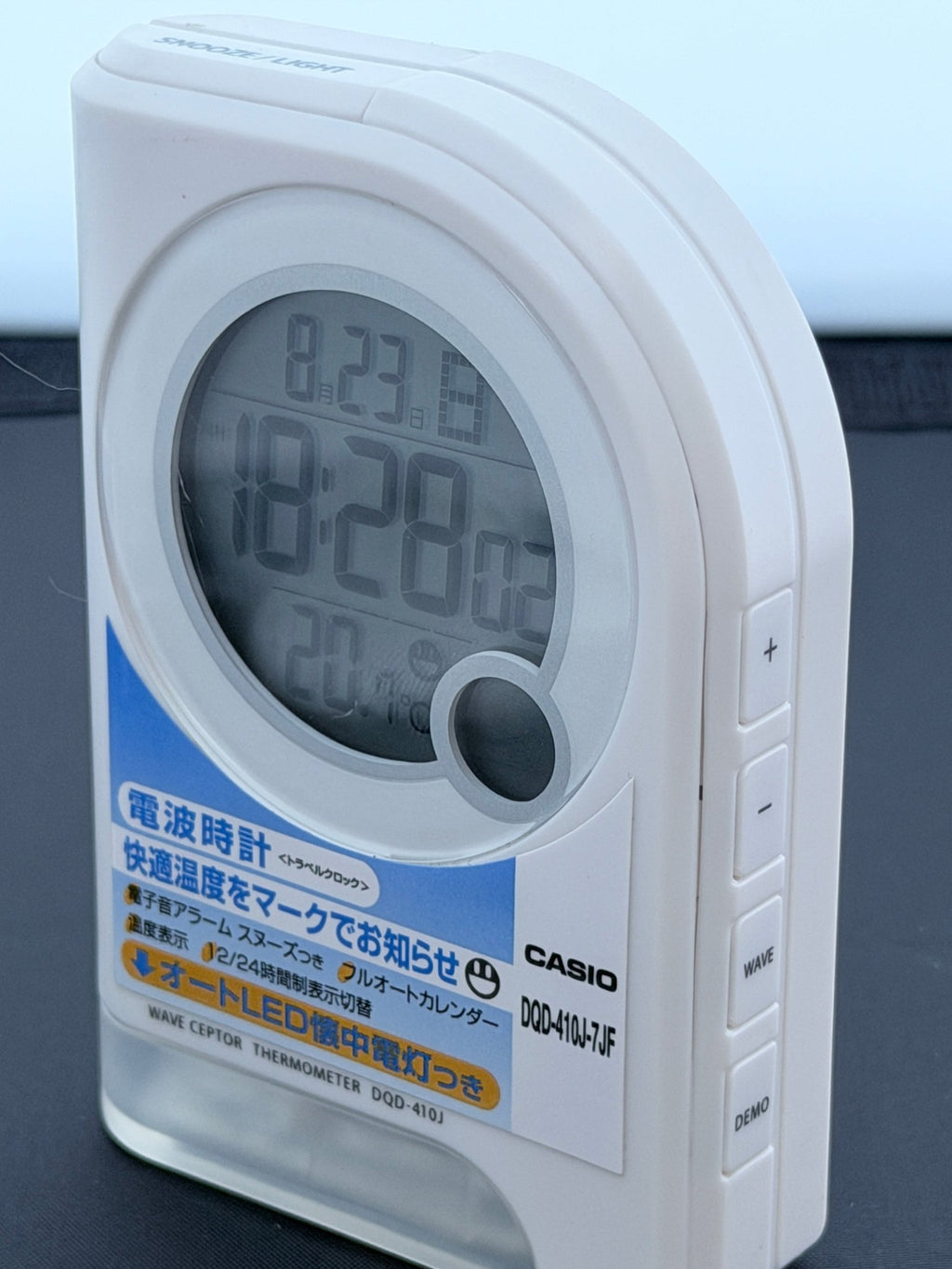 Casio DQD-410J-7JF travel alarm clock flashlight Japanese import - VINDIGI