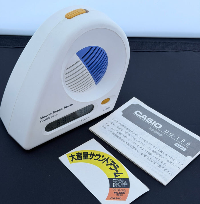 CASIO DQ-100 "Shower Sound" Alarm rare 1980s/1990s clock