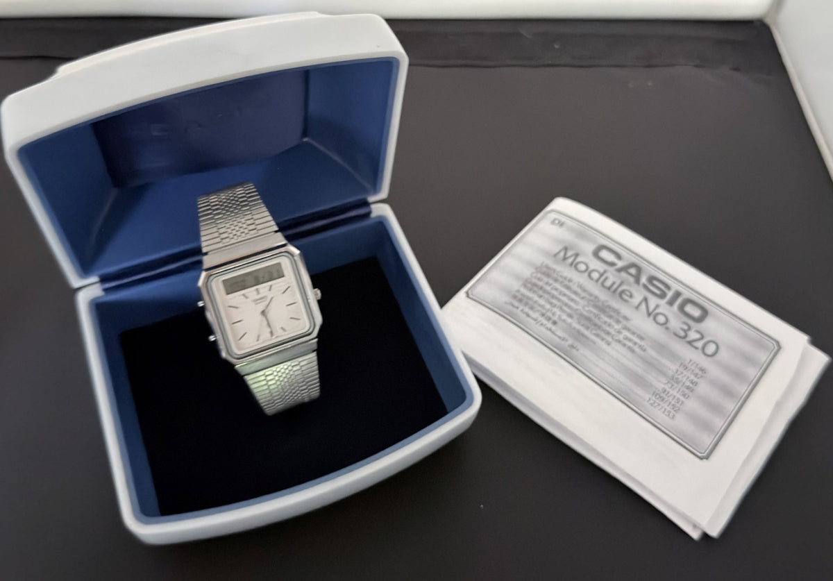 Casio AT-550 "Janus" legendary touchscreen calculator watch Japan 1984 - VINDIGI