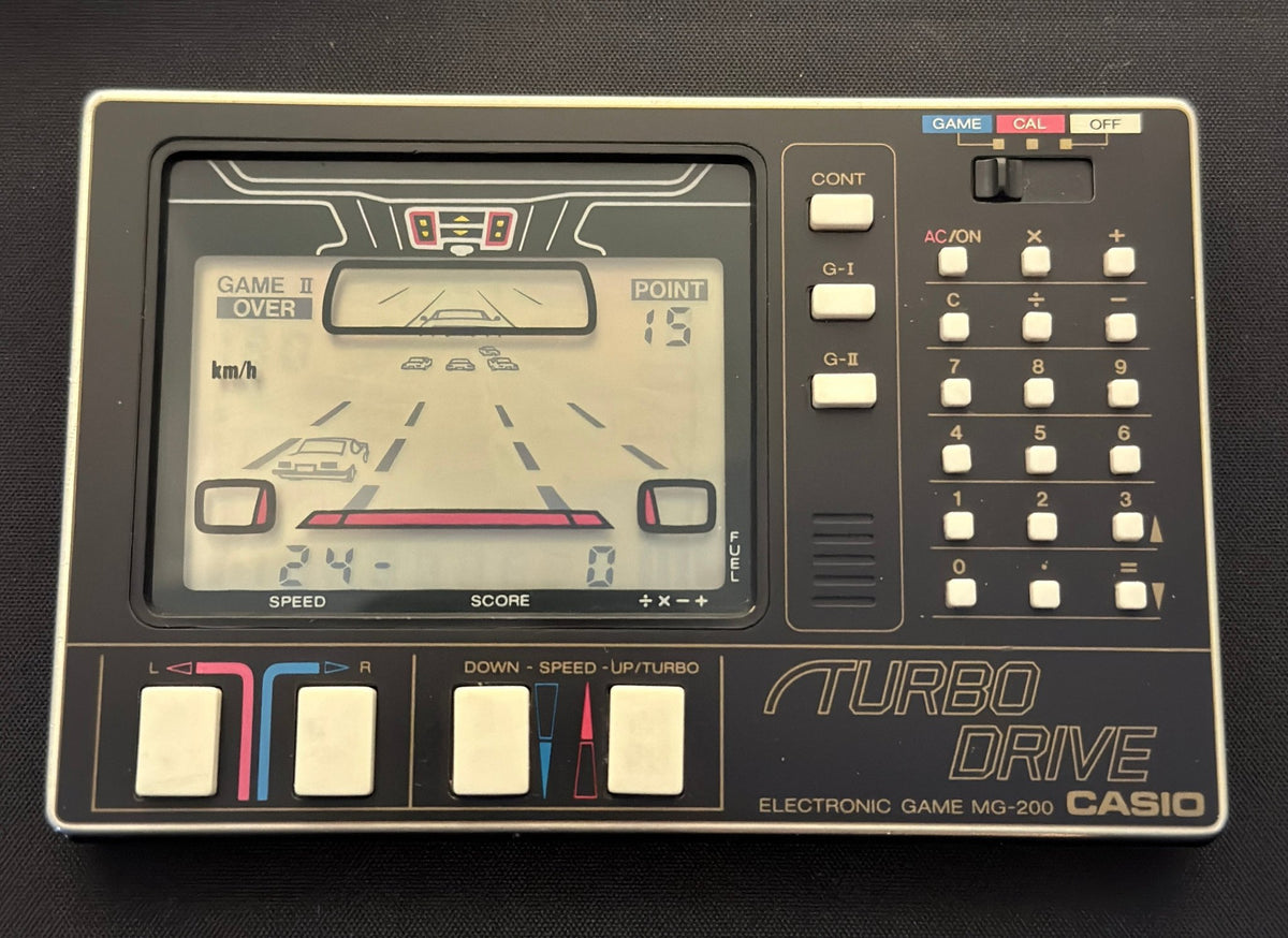 Casio MG-200 Turbo Drive super rare game calculator Japan 1983 - VINDIGI