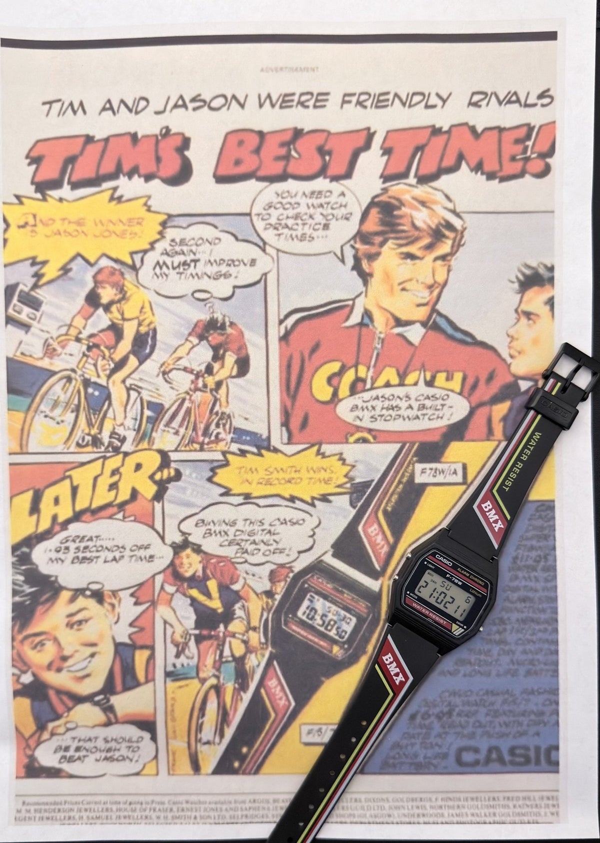 Casio F-78W is a highly elusive BMX watch Japan 1980 - VINDIGI