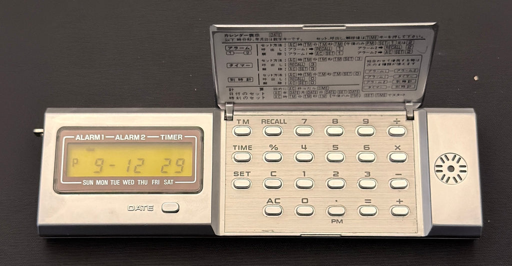 Casio MQ-2 iconic micro-calculator clock Japan 1978 - VINDIGI
