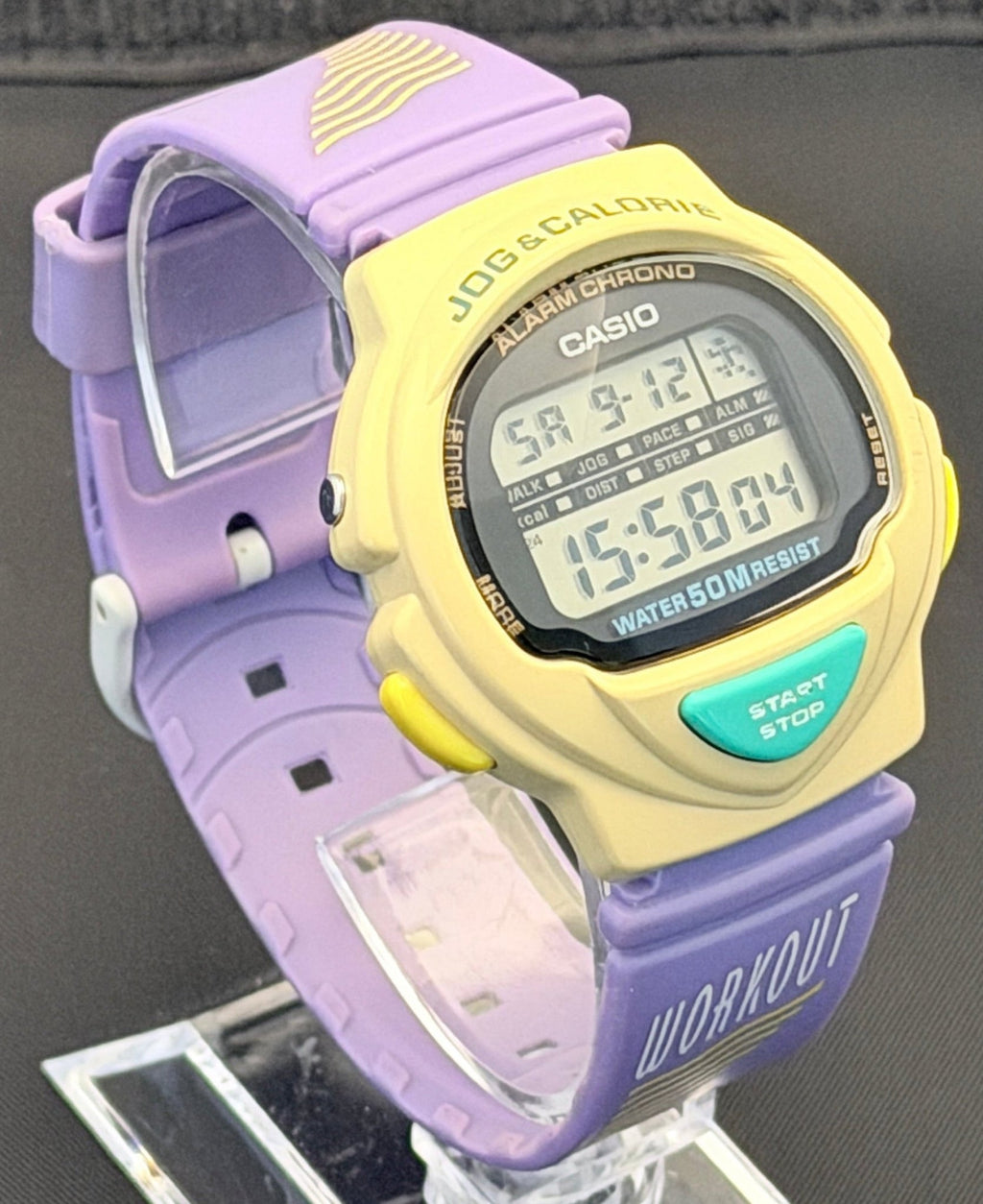 Casio LJC-10 "Jog & Calorie" sports watch Japan 1992 - VINDIGI