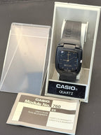 Casio FTP-10 "Flip Top" calculator watch Japan 1990 FULL SET - VINDIGI