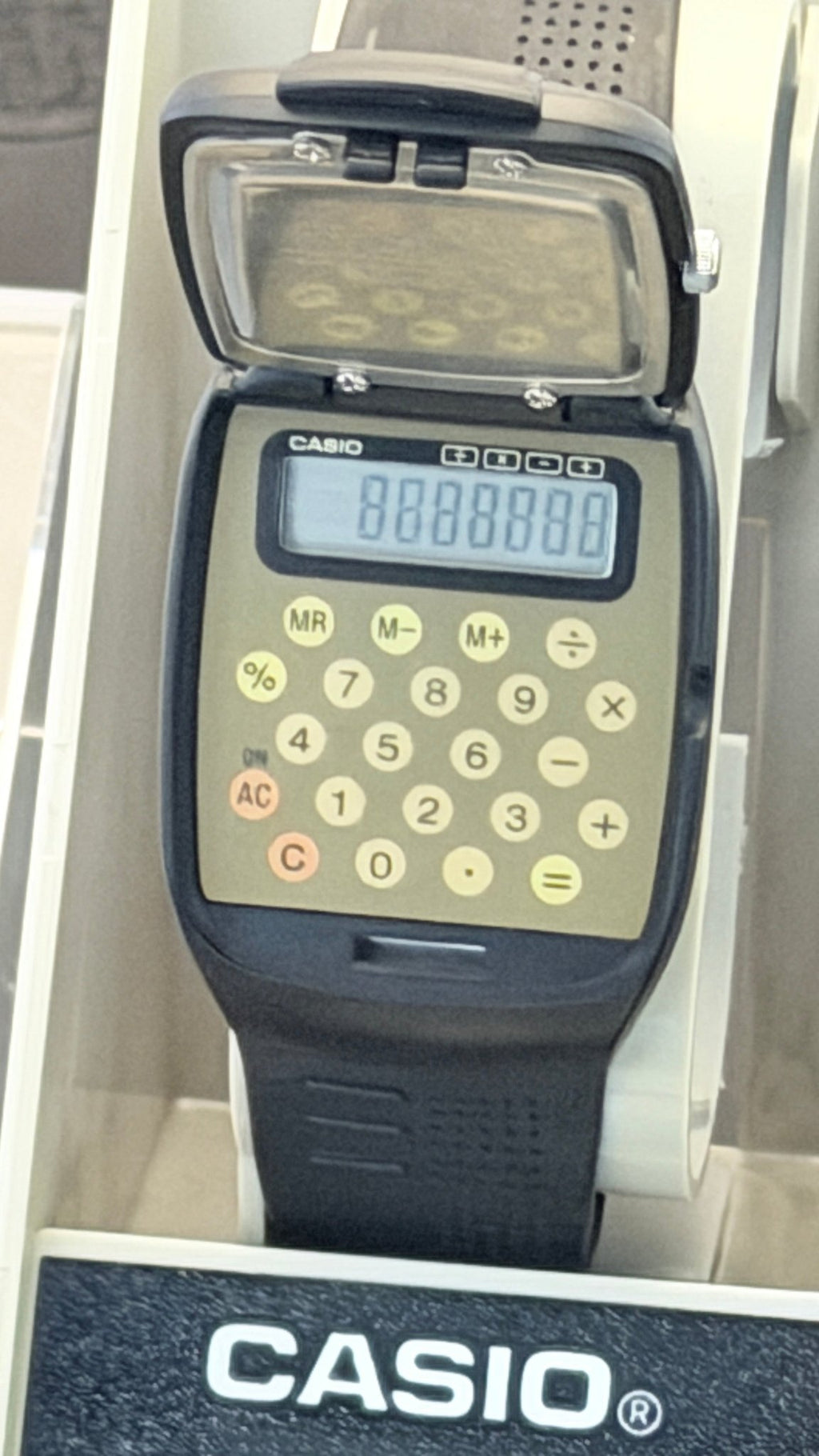 Casio FTP-10 "Flip Top" calculator watch Japan 1990 FULL SET - VINDIGI