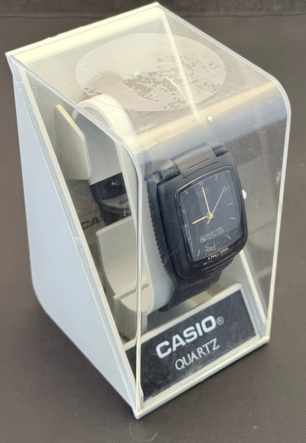 Casio FTP-10 "Flip Top" calculator watch Japan 1990 FULL SET - VINDIGI
