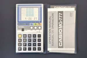 Casio MG-777 "Try 3 Game" and clock calculator Japan 1982