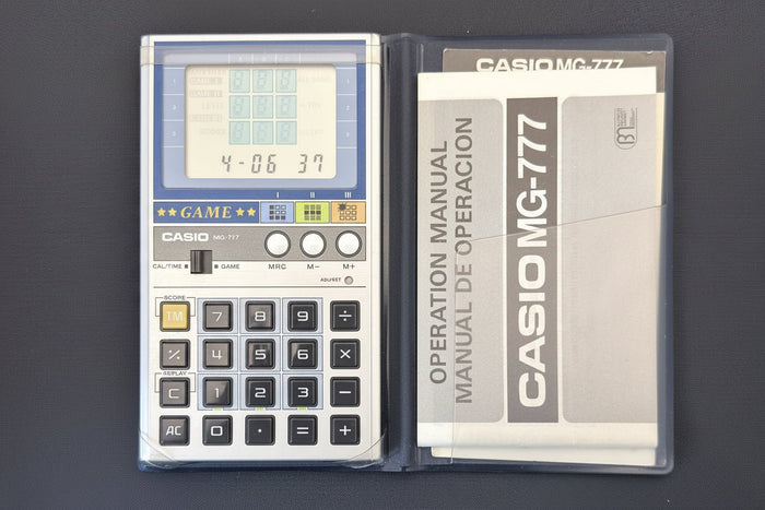 Casio MG-777 "Try 3 Game" and clock calculator Japan 1982