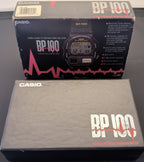 Casio BP-100 Yellow FULL SET NOS blood pressure watch Japan 1990 - VINDIGI