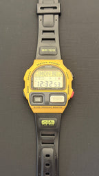 Casio BP-100 Yellow FULL SET NOS blood pressure watch Japan 1990 - VINDIGI
