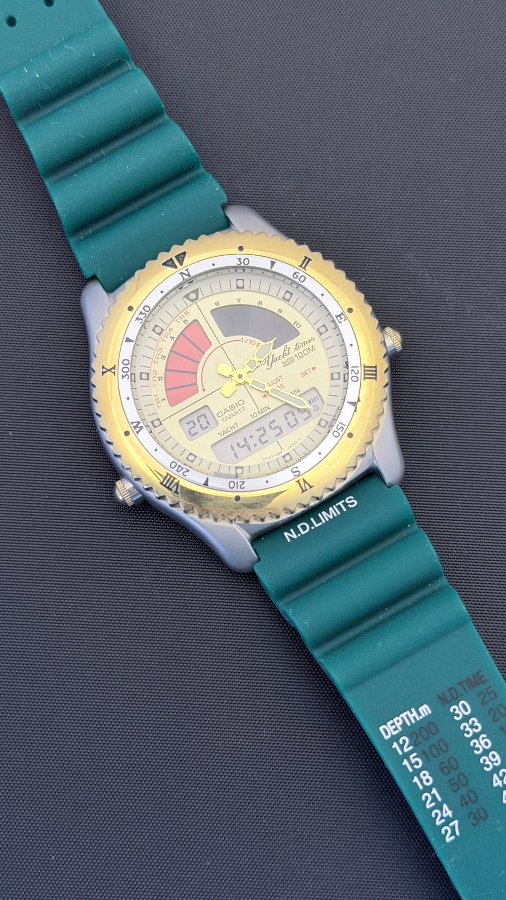 Casio AD-500 rare vintage Yacht Timer watch Japan 1989 - VINDIGI