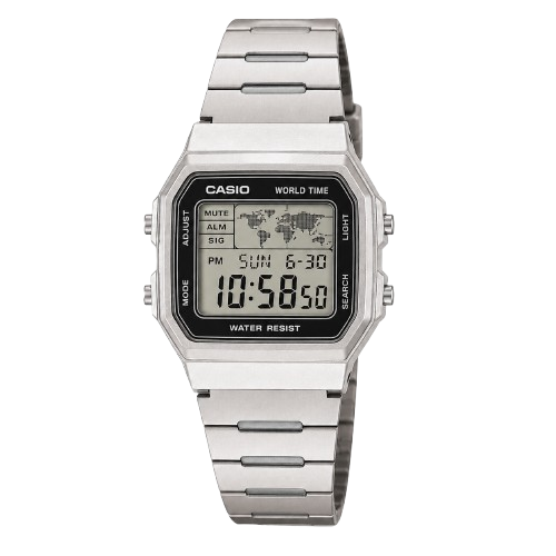 CASIO A158WA-1 Silver